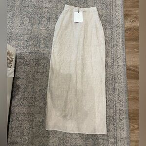 DISSH Natural Linen Maxi Skirt- NWT
